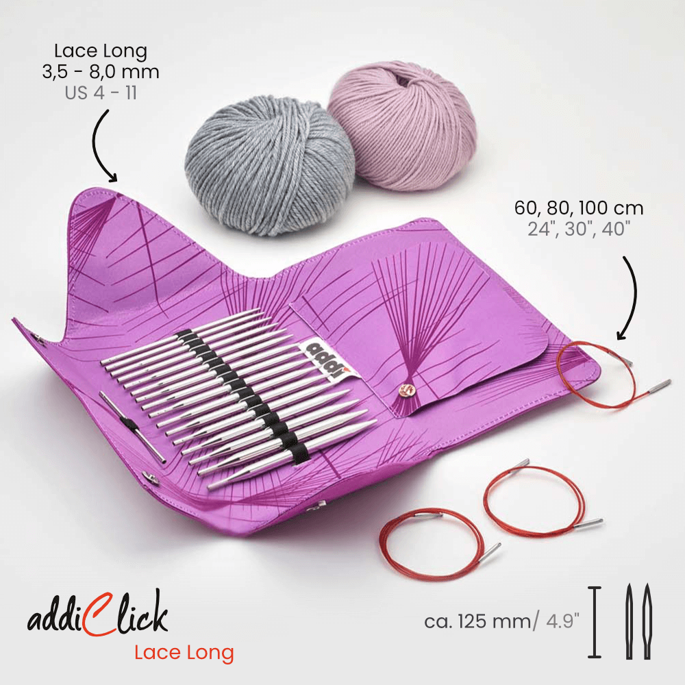 addiClick Lace - rundpindesæt.