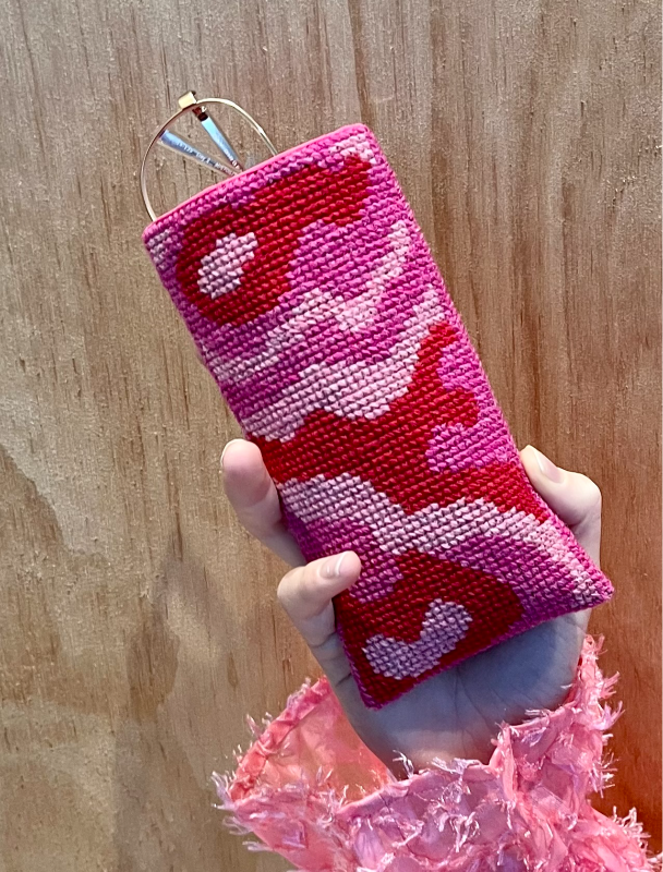 Pomp Stitch brille etui "Waves"