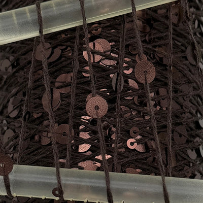 Wolle Halle - Chokolade | Effektgarn med pailetter.