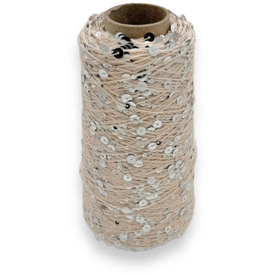 Wolle Halle - Elfi silver | Effektgarn med pailetter.