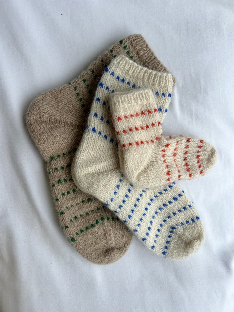 486 Dado prikkesokker | Rauma enkeltmønster